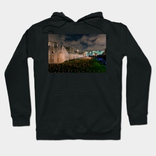 Tower of London Torch Lit Candles Lanterns Hoodie